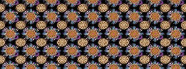 Düz Çiçek Elementleri Tasarımı. Güzel kumaş deseni. Raster çiçekli arka plan. Renkli Yaz Temalı Kusursuz Arkaplan. Güzel, pürüzsüz bir desen. Yazdır.