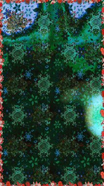 Mavi renkli çiçekler. Çiçeksiz desenli arka plan, darbeler, sıçramalar, yaz çiçekleri. Raster illüstrasyonu.