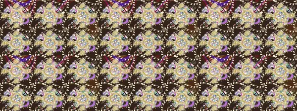 Çiçekli, yapraklı, çiçek desenli eskiz. El çizimi. Raster illüstrasyonu.