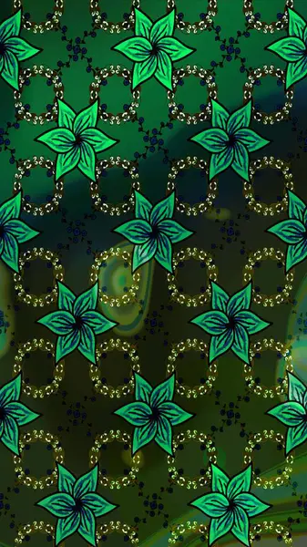 Güzel karalamalı çiçek desenli çizim. Güzel kumaş deseni. Raster illüstrasyonu. Küçük çiçekte sevimli çiçek deseni var..