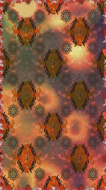 Çiçekleri, deniz kabukları, mandalaları ve suluboya efektleriyle donanma geçmişi. Kusursuz etnik tasarım. Yatak çarşafları, ceket, paket tasarımı, kumaş ve moda kavramları için tekstil baskısı.