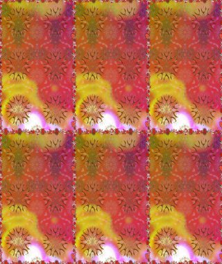 Güzel çiçek deseni. Renkli Bahar Temalı Kusursuz Arkaplan. Pembe ve turuncu renkli çiçekler. Düz Çiçek Elementleri Tasarımı.