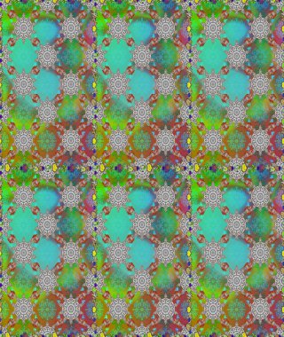 Düz Çiçek Elementleri Tasarımı. Raster kusursuz. Güzel kumaş deseni. Renkli Bahar Temalı Kusursuz Arkaplan. Çiçek deseni.