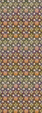 Düz çiçek öğeleri tasarım. Raster. Bahar Tema Dikişsiz desen arka plan rengi.