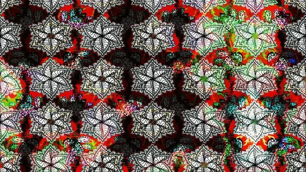 Raster deseni. Çiçekli çiçek deseni, suluboya. Süslü kumaş deseni.