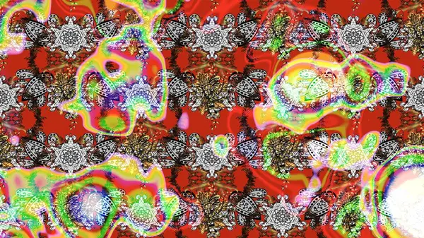 Düz Çiçek Elementleri Tasarımı. Tarafsız, gri ve kırmızı renkte çiçekler. Sevimli çiçek raster deseni. Renkli Bahar Teması çizim şablonu.