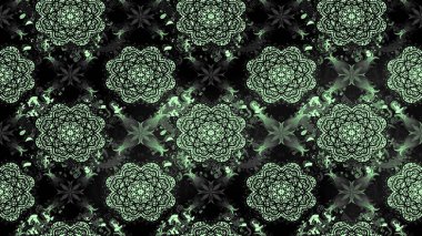 Yumuşak, bahar çiçekleri siyah renklerde. Raster illüstrasyonu. Çiçek ve yapraklı karalama şeklinde Raster çiçek deseni.