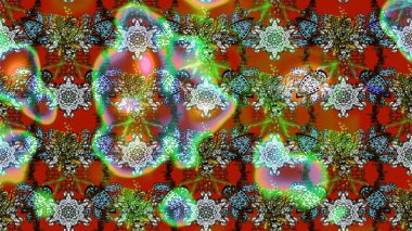 Raster illüstrasyonu. Küçük çiçekteki sevimli çiçek deseni. Çizim.