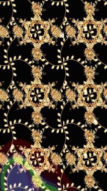 Çiçekli çiçek deseni, suluboya. Küçük çiçekte güzel bir çiçek deseni var. Raster deseni.