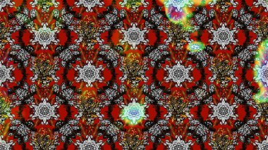 Raster suluboya çiçek deseni, narin çiçekler, gri, kırmızı ve kahverengi çiçekler, tebrik kartı şablonu. Raster Güzel kumaş deseni.