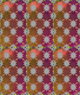 Renkli Bahar Teması eskiz kalıbı. Düz Çiçek Elementleri Tasarımı. Kahverengi ve gri renkli çiçekler. Güzel çiçek deseni..