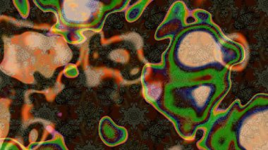 Raster deseni. Botanik çizim kalıbı. Suluboya etkisi. Organik elementler.