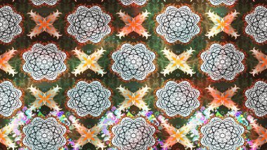 Eskiz Vintage Çiçek Deseni. Raster Kalça dokusu deseni.