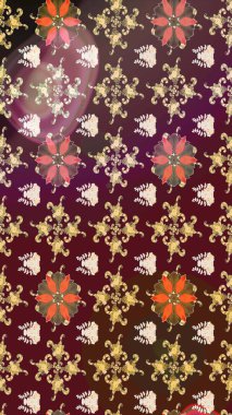 Mor renkli vadi çiçekleri. Raster çiçek desenleri çiziyor..