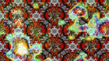 Çiçekli bahar çiçekleri. Küçük renkli çiçekler. Küçük çiçekte güzel bir desen. Moda baskıları için zarif bir şablon. Motley illüstrasyonu.