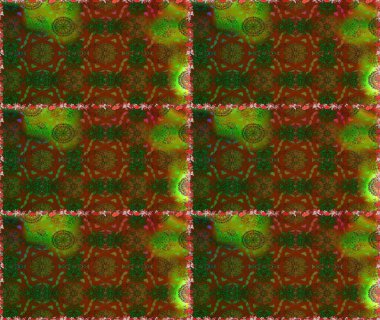 Küçük çiçekteki sevimli çiçek deseni. Kahverengi renkli çiçekler. Raster illüstrasyonu.