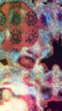 Raster illüstrasyonu. Tarafsız kıvırcık çiçekler tarafsız renklerde şekillenir. Klasik çiçek tasarım elementleri.