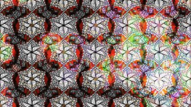 Tomurcukları papatya çiçekleri olan sevimli bir çiçek deseni. Miles Fleur, süslü püslü bir süs. Raster illüstrasyonu. Kumaş, tekstil, duvar kağıdı baskısı için. Eskiz geçmişi. Antika retro tarzı.