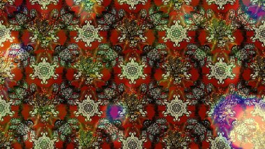 Raster deseni. Doğa. Çiçek kompozisyonu. Çiçek arkaplan. - Kahverengi, kırmızı ve gri çiçekler. Çiçek kolajı. Küçük çiçekte güzel desen var..