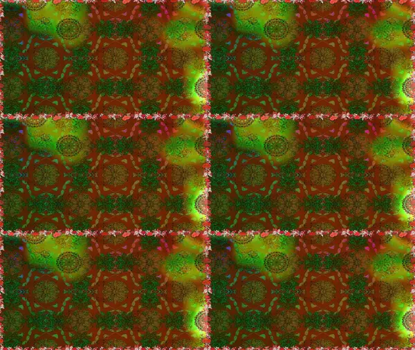 Küçük çiçekteki sevimli çiçek deseni. Kahverengi renkli çiçekler. Raster illüstrasyonu.