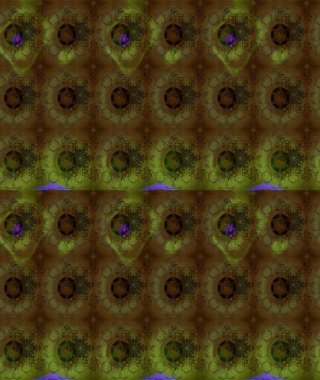 Kahverengi renkler ve parlak çiçekler üzerine soyut çizim deseni. Küçük çiçekte hoş bir çiçek deseni var. Çiçek elementli zarif raster dokusu..