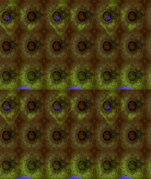 Kahverengi renkler ve parlak çiçekler üzerine soyut çizim deseni. Küçük çiçekte hoş bir çiçek deseni var. Çiçek elementli zarif raster dokusu..