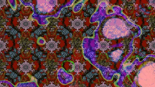 Renkli Yaz Temalı eskiz kalıbı. Çiçekler kahverengi, kırmızı ve gri renklerde. Düz Çiçek Elementleri Tasarımı. Sevimli çiçek raster deseni.