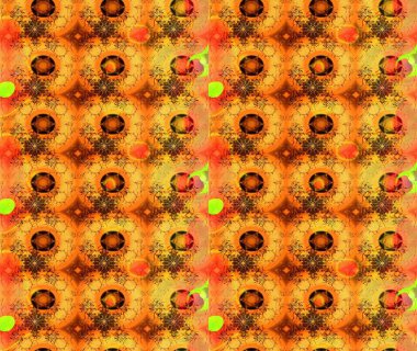 Turuncu renkli çiçekler. Hediye ambalaj kağıdı, tebrik kartları, posterler ve pankart tasarımı. Raster düz çiçek çizim deseni.