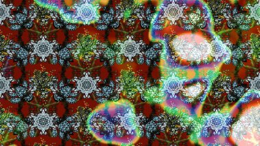 Güzel karalamalı çiçek desenli çizim. Küçük çiçekteki sevimli çiçek deseni. Raster illüstrasyonu. Güzel kumaş deseni.