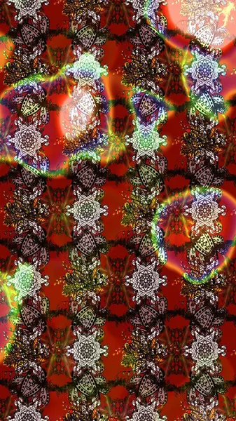 Raster illüstrasyonu. Çiçekli karalama şeklinde Raster çiçek deseni. Yumuşak, yaz çiçekleri kahverengi, kırmızı ve nötr renklerde.