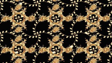 Güzel kumaş deseni. Zentangle soyut çiçekleri. Düz Çiçek Elementleri Tasarımı. Raster illüstrasyonu. Renkli Bahar Teması eskiz kalıbı. Çiçek tozu..