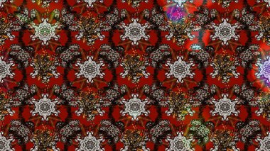 Çiçekli çiçek deseni, suluboya. Raster deseni. Süslü kumaş deseni.