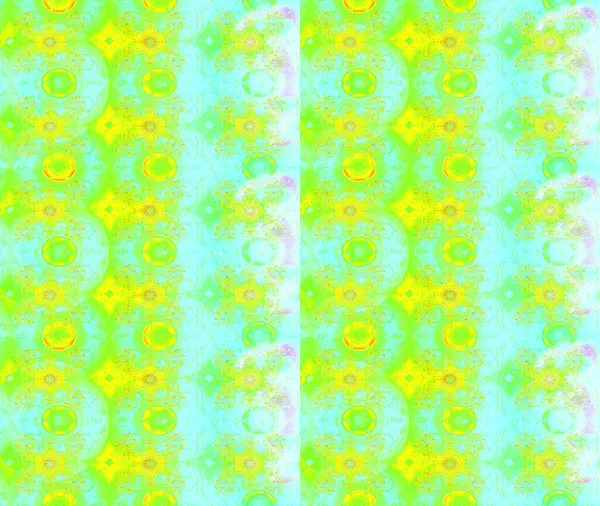 Çiçekler suluboya tarzında yeşil renkte. Çiçekli yeşil renkte bir çiçek deseni çiz.