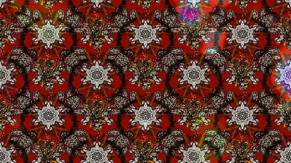 Çiçekli çiçek deseni, suluboya. Raster deseni. Süslü kumaş deseni.