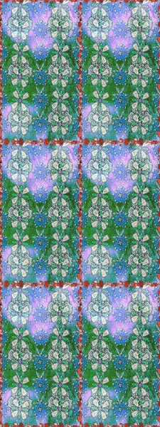 Şirin çiçekler. Satır seamless modeli. Rasterleştirme Trendy kumaş deseni.