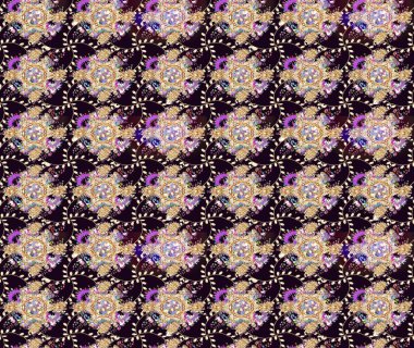 Siyah renkli çiçek desenli eskiz. Suluboya tarzında siyah renkte çiçekler.