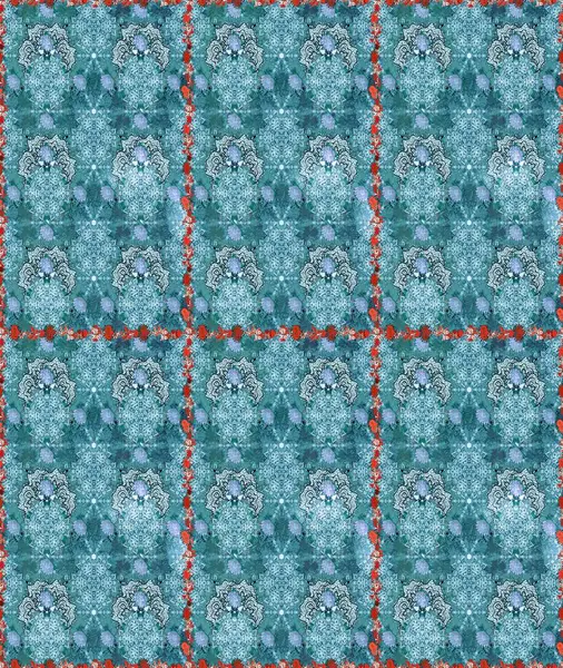 Hediye ambalaj kağıdı, tebrik kartları, posterler ve pankart tasarımı. Raster düz çiçek çizim deseni. Mavi renkte çiçekler.