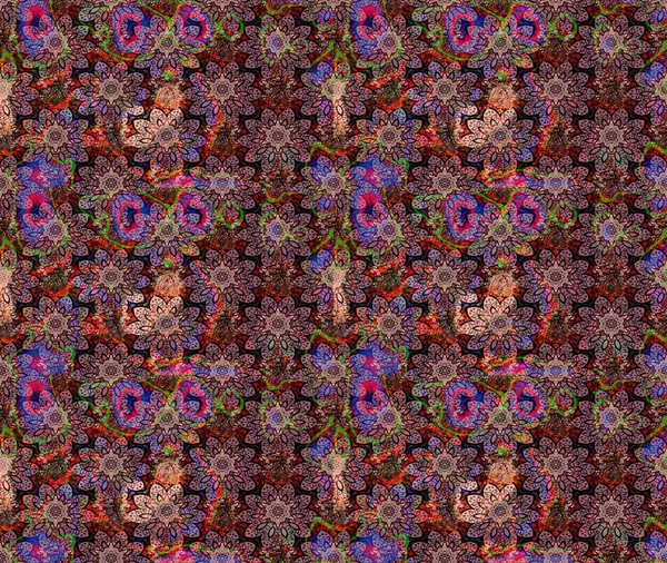 Raster illüstrasyonundaki çiçek desenli çizim. Düz Çiçek Elementleri Tasarımı. Pembe renkli çiçekler. Renkli Bahar Teması çizim şablonu.