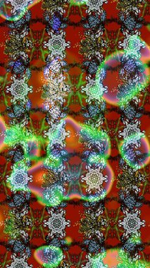 Düz Çiçek Elementleri Tasarımı. Şirin çiçek elementleri. Raster illüstrasyonu. Taslak desenli, modaya uygun kumaş deseni. Renkli Bahar Teması çizim şablonu.