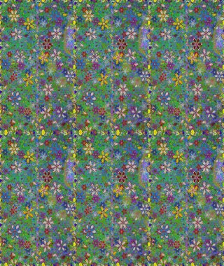 Çizgisiz desen. Raster Moda kumaş deseni. Şirin çiçekler..