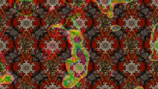 Renkli Bahar Teması eskiz kalıbı. Düz Çiçek Elementleri Tasarımı. Çiçek desenli eskiz, yaz çiçekleri. Çiçekler kahverengi, kırmızı ve gri renklerde.