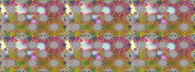 Gri renkli çiçekler. Raster illüstrasyonunda kusursuz çiçek deseni. Renkli Yaz Temalı Kusursuz Arkaplan. Düz Çiçek Elementleri Tasarımı.