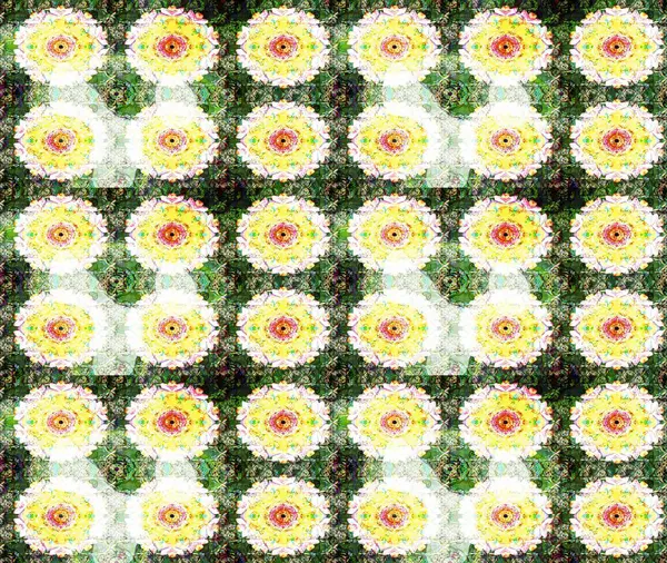 Raster çiçek desenli çiçek deseni, yapraklar, dekoratif elementler, sıçrama, lekeler, el çizimi kontur çizgileri ve Doodle çizim stili, grafik raster çizim çizimi.