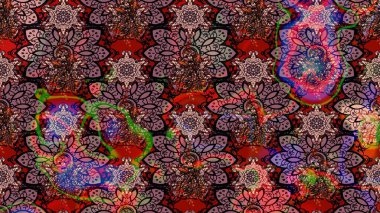 Of doodle elements. Hand drawn Raster illustration. Sketch flower pattern can be used for wallpaper, website background, wrapping paper, invitation, flyer, banner or website.