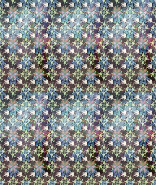 Raster illüstrasyonunda kusursuz çiçek deseni. Gri ve nötr renkte çiçekler.