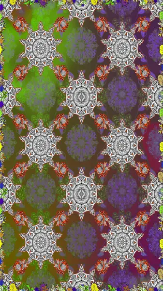 Eski usul. Raster illüstrasyonu. Raster. Kumaş, tekstil, duvar kağıdı baskısı için. Kusursuz bir geçmişi var. Tomurcukları çiçekli sevimli çiçek deseni..