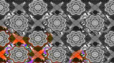 Hint çiçek liyada madalyon deseni. Etnik Mandala süsü. Tekstil, tebrik kartı, boyama kitabı, telefon kılıfı baskı için kullanılabilir. Raster Kına dövme tarzı.