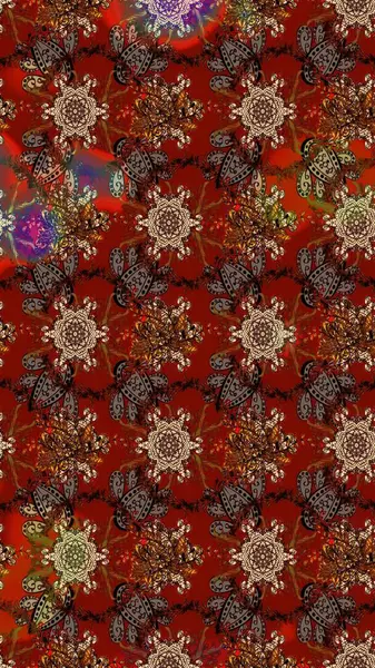 Raster Güzel kumaş deseni. Çiçek arkaplan ile soyut zarafet çizim deseni.