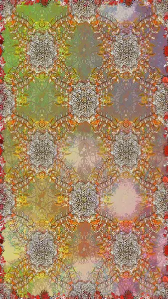 Kahverengi renkli çiçekler. Hediye ambalaj kağıdı, tebrik kartları, posterler ve pankart tasarımı. Raster düz çiçekleri pürüzsüz desen.