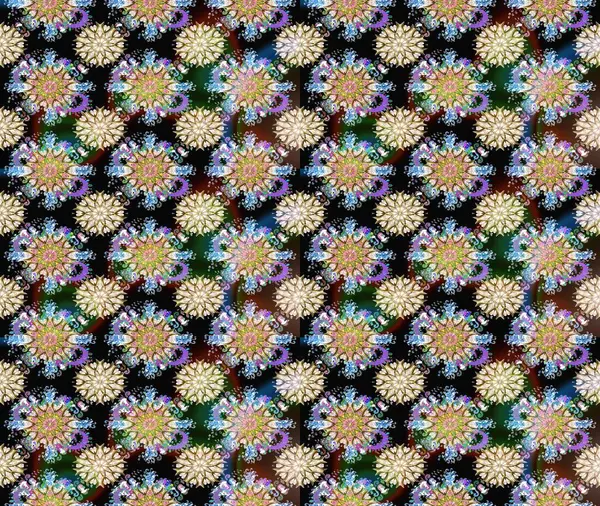 Çiçekler, suluboya ile sorunsuz çiçek desenli. Raster desen. Fantezi kumaş deseni.